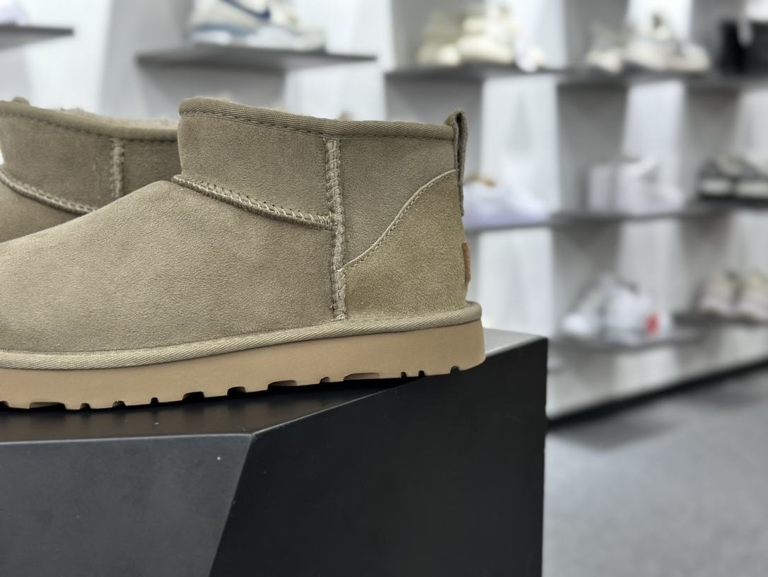 UGG W Classic Ultra Mini 经典迷你超短系列8.9cm短筒加绒休闲百搭短靴“羚羊棕加绒”1116109-ALP