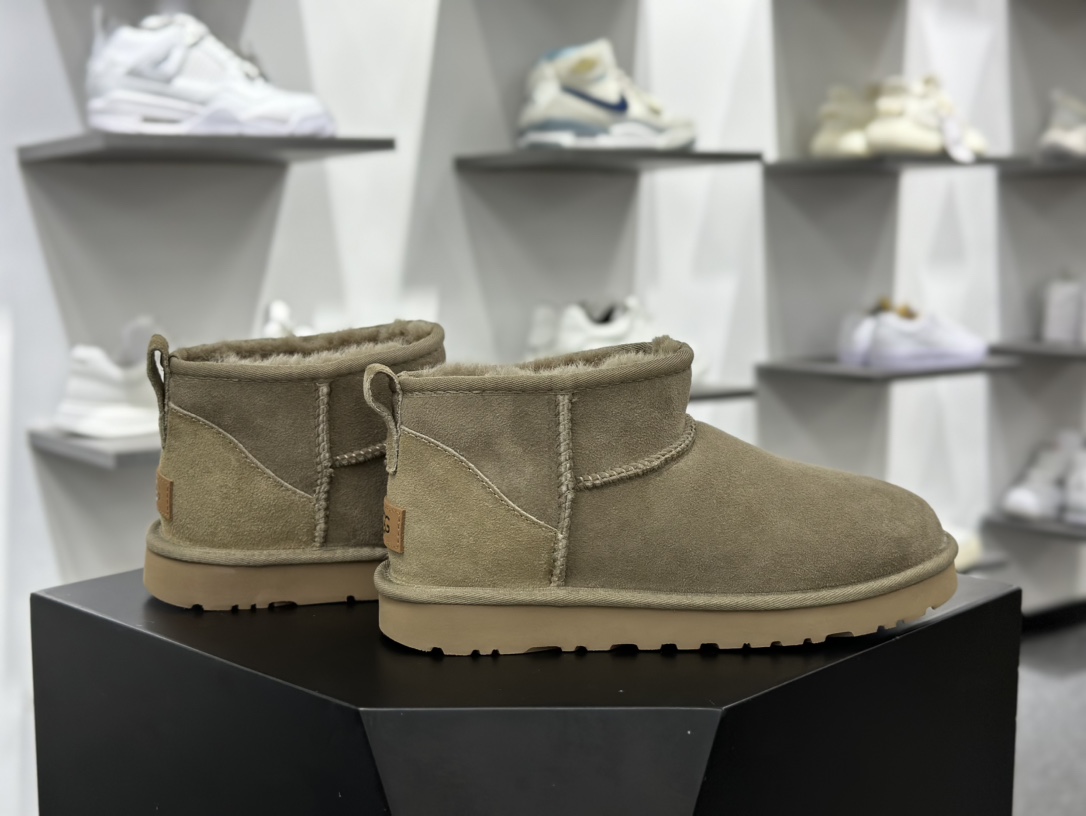 UGG W Classic Ultra Mini 经典迷你超短系列8.9cm短筒加绒休闲百搭短靴“羚羊棕加绒”1116109-ALP