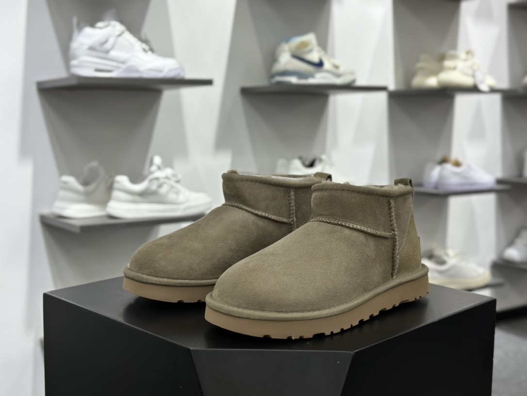 UGG W Classic Ultra Mini 经典迷你超短系列8.9cm短筒加绒休闲百搭短靴“羚羊棕加绒”1116109-ALP