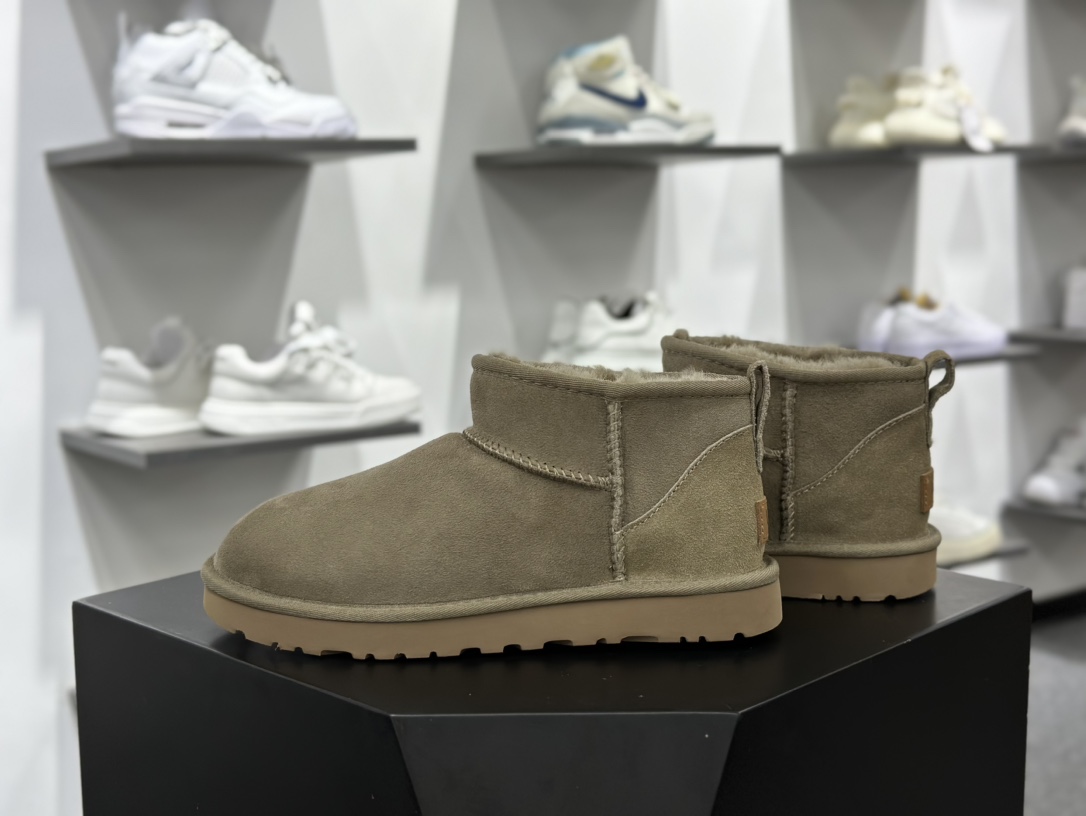 UGG W Classic Ultra Mini 经典迷你超短系列8.9cm短筒加绒休闲百搭短靴“羚羊棕加绒”1116109-ALP