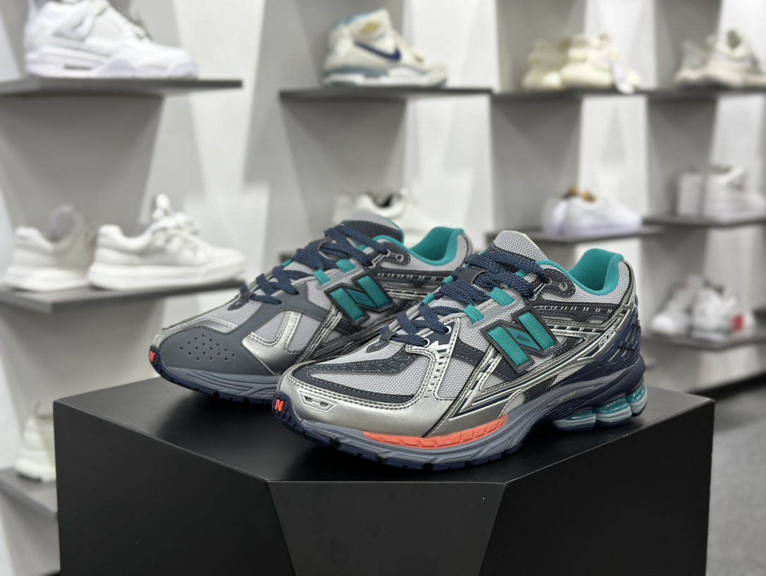 新百伦New Balance M1906U”Willful Bias Pack/Electric Teal”系列低帮慢跑鞋“银深灰水鸭绿橙”M1906NK1