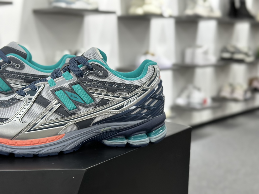 新百伦New Balance M1906U”Willful Bias Pack/Electric Teal”系列低帮慢跑鞋“银深灰水鸭绿橙”M1906NK1