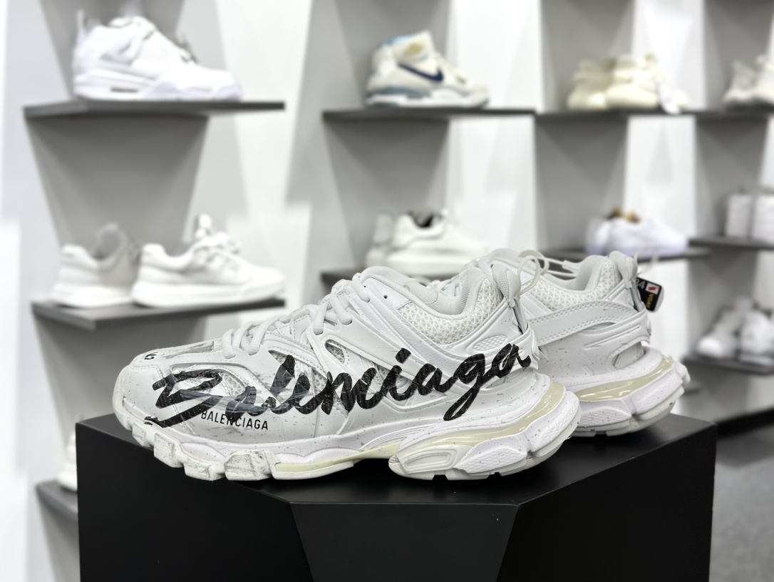 巴黎世家BALENCIAGA Track Trainers 3.0代复古野跑姥爹潮流百搭慢跑鞋 542023WTRHW9010