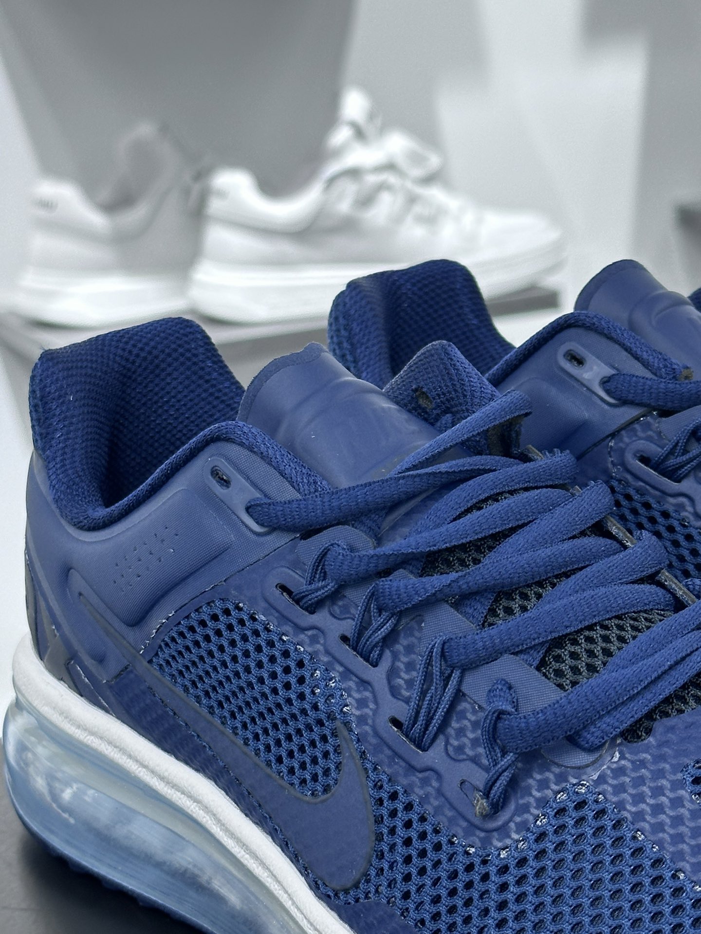 耐克Nike Air Max 2013”Dark Obsidian White ”2013大气垫系列低帮慢跑鞋“网织深蓝白”FZ4140-419