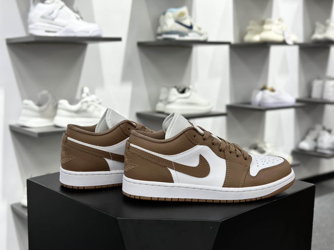 耐克Nike Wmns Air Jordan 1 Low GS”Archaeo Brown”AJ1乔丹一代低帮篮球鞋“摩卡棕白”DC0774-202