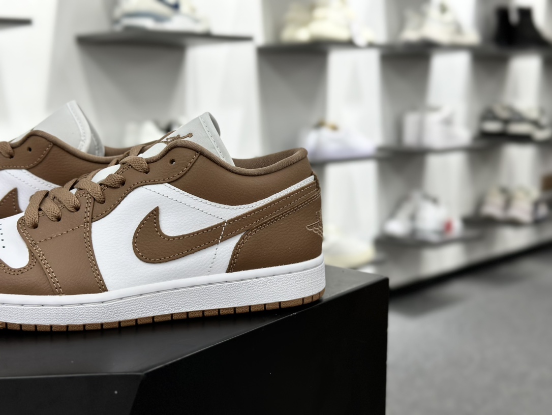 耐克Nike Wmns Air Jordan 1 Low GS”Archaeo Brown”AJ1乔丹一代低帮篮球鞋“摩卡棕白”DC0774-202