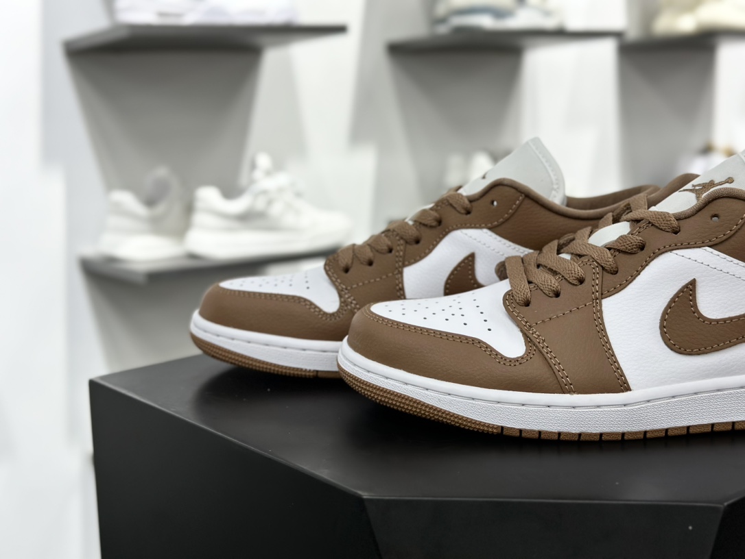 耐克Nike Wmns Air Jordan 1 Low GS”Archaeo Brown”AJ1乔丹一代低帮篮球鞋“摩卡棕白”DC0774-202