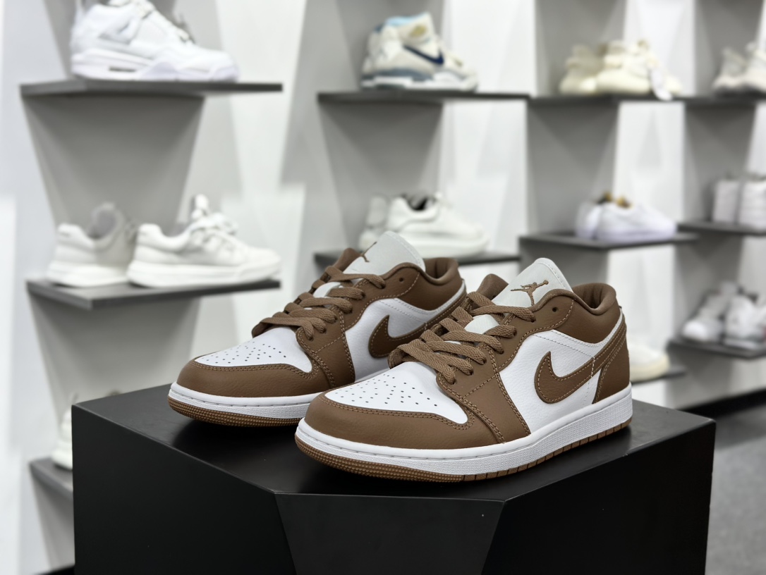 耐克Nike Wmns Air Jordan 1 Low GS”Archaeo Brown”AJ1乔丹一代低帮篮球鞋“摩卡棕白”DC0774-202