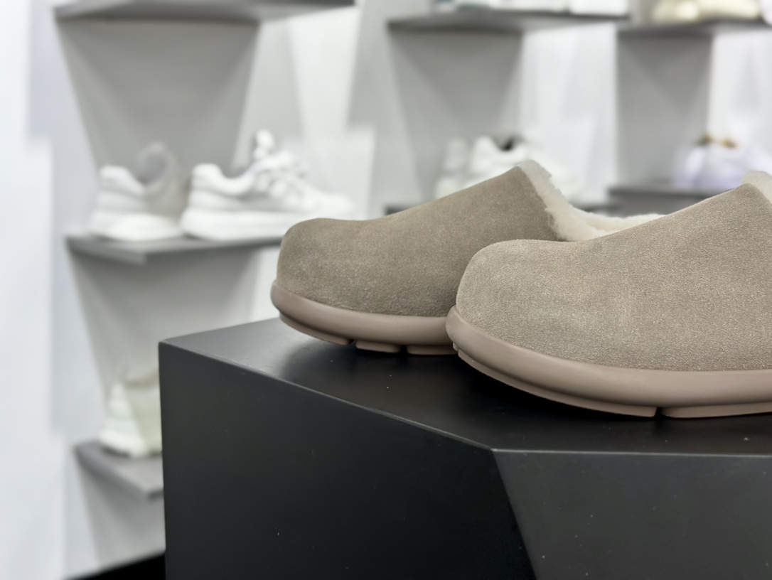 UGG W UGG Winter Mule Slippers 温特系列时尚居家穆勒半拖鞋“木灰加绒”1155888/GREY