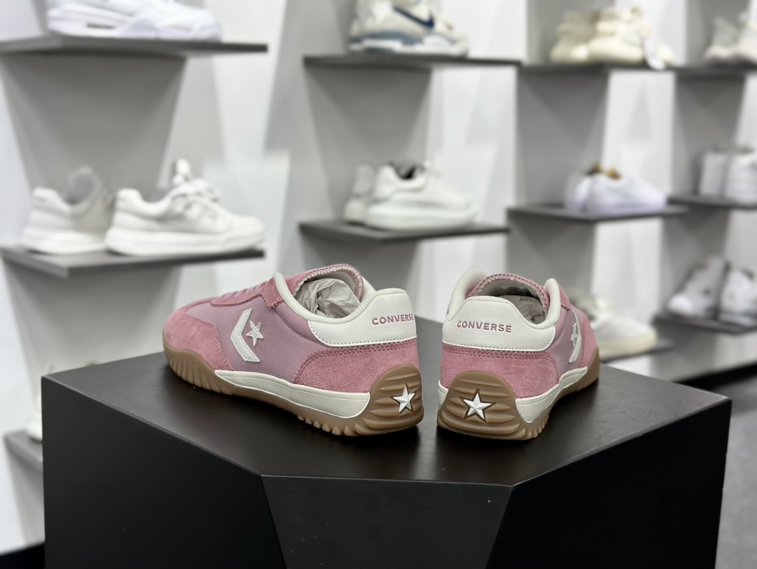 匡威Converse Run Star Trainer”Red/Pink/Gum”训练流星系运动鞋“粉色生胶底”A13362C