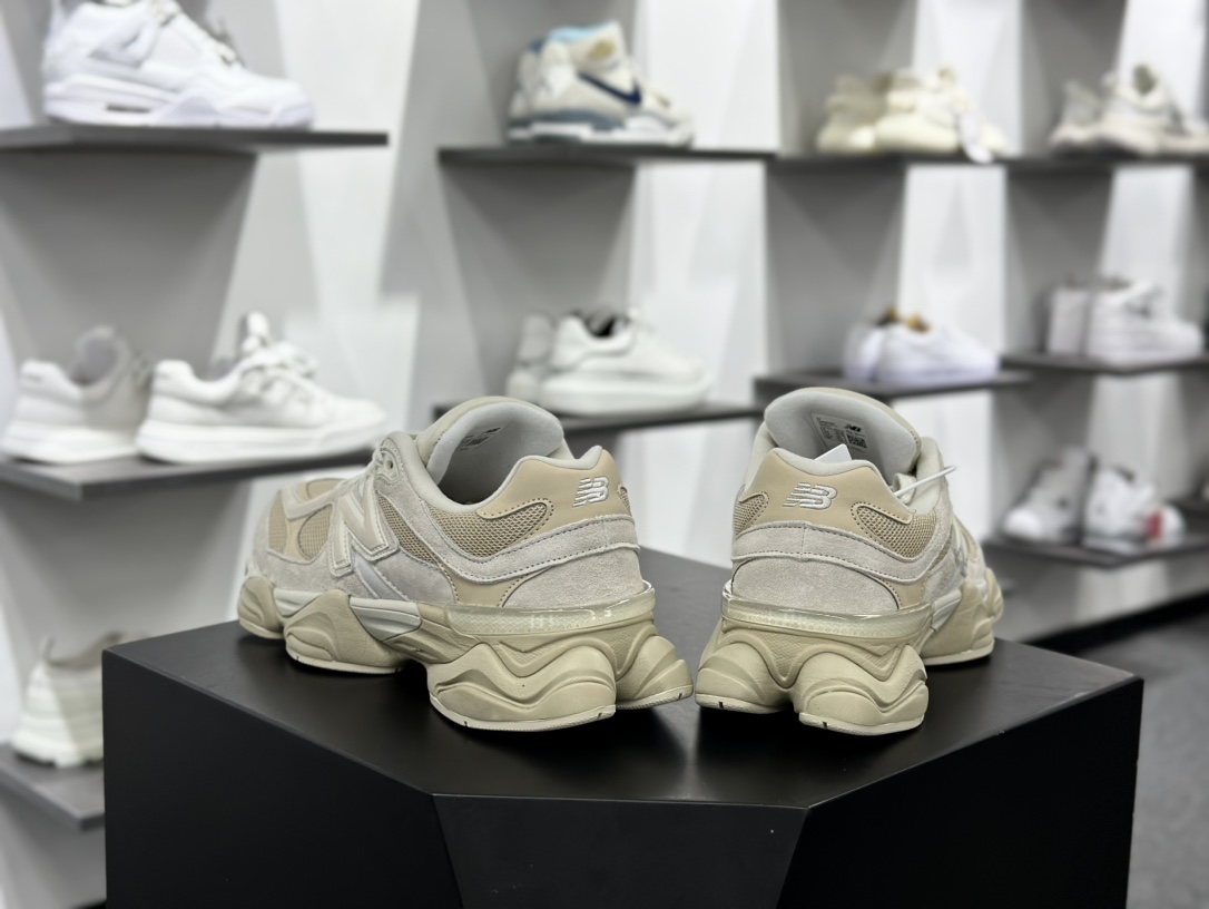 新百伦New Balance 9060”Beige White”系列复古百搭跑步鞋“米白奶白”U9060SS