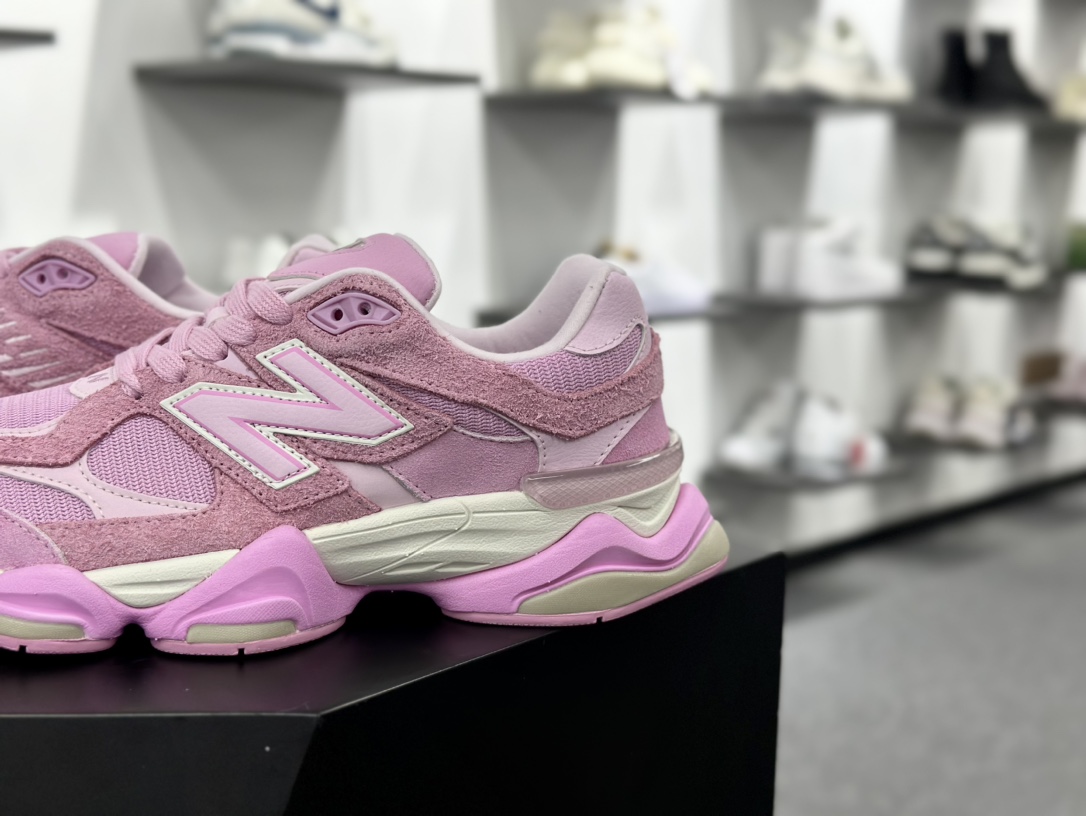 NB新百伦New Balance 9060”Pink Overdye”系列复古百搭跑步鞋“浸染浅粉做旧”U9060APP