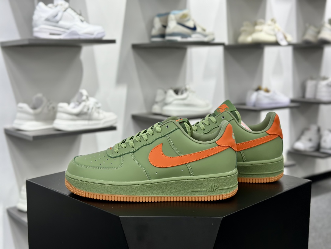 Nike Air Force 1 Low 07 Premium 绿橙 HJ9118-386