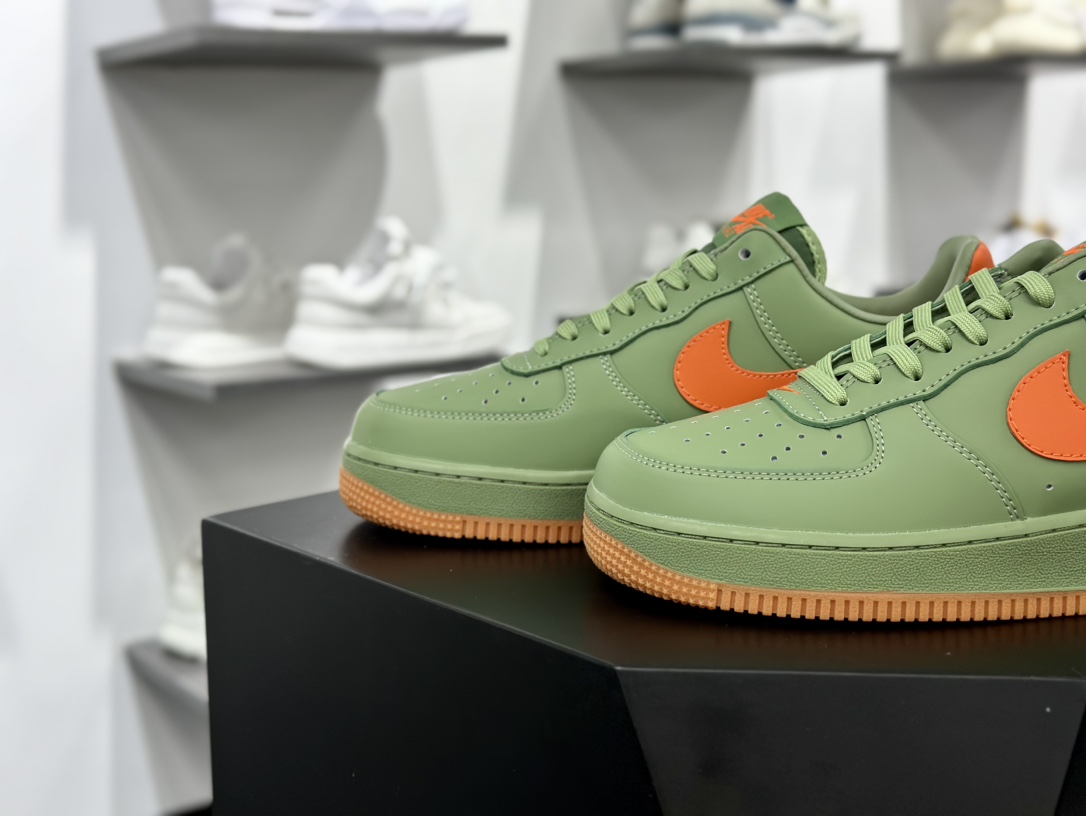 Nike Air Force 1 Low 07 Premium 绿橙 HJ9118-386