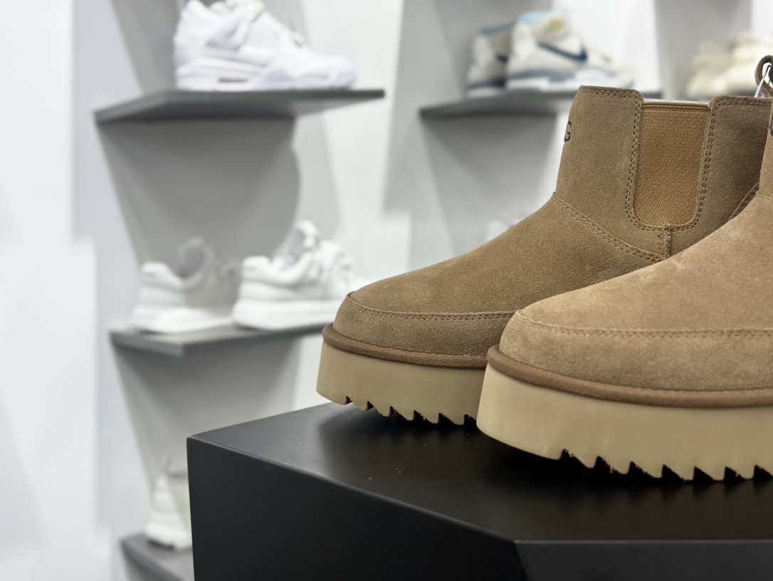 UGG Classic Chelsea Platform Mini Boot 经典系列西靴“栗子棕加绒”1134526/1158051-CHE