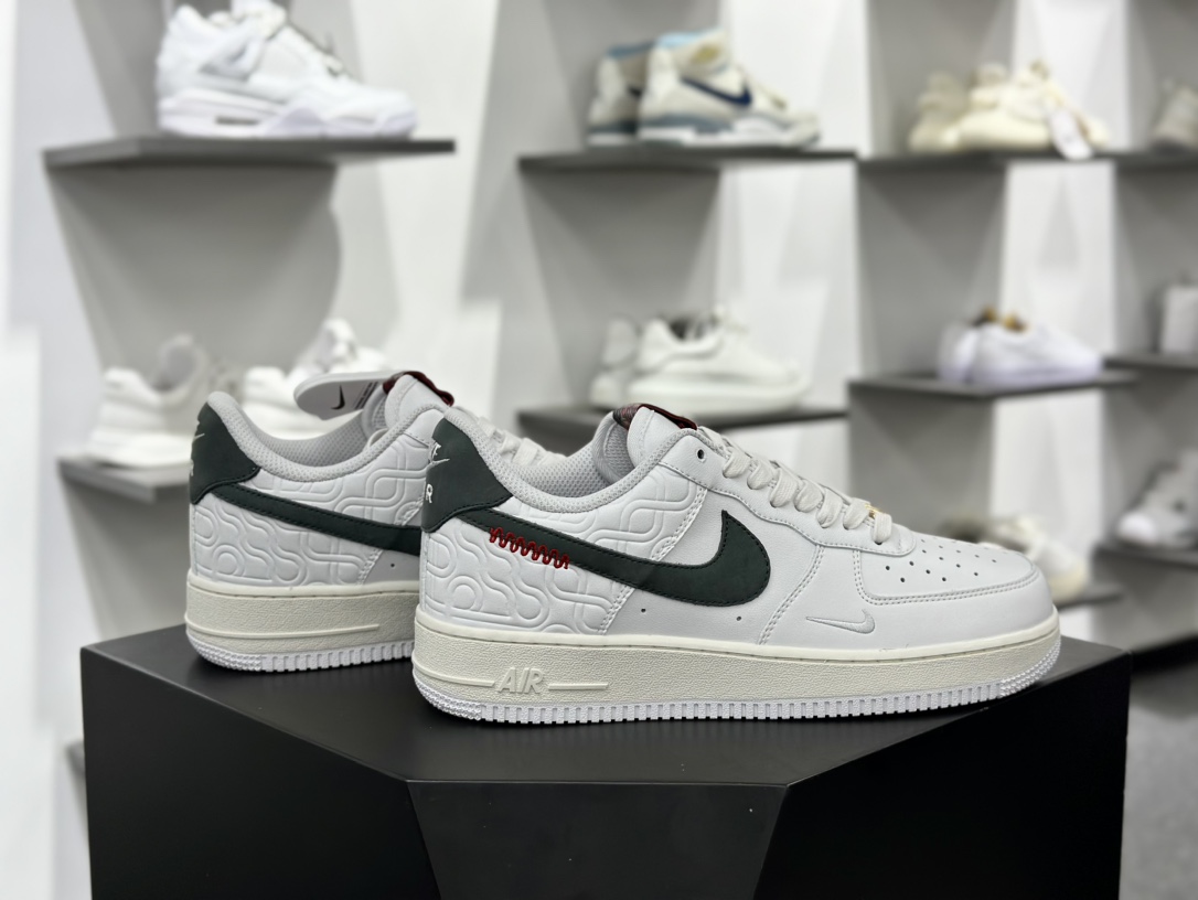 Nike Air Force 1’07 Low”Whit Midnight Navy”空军一号系列经典低帮板鞋“皮革白黑钩子”HV5979-130