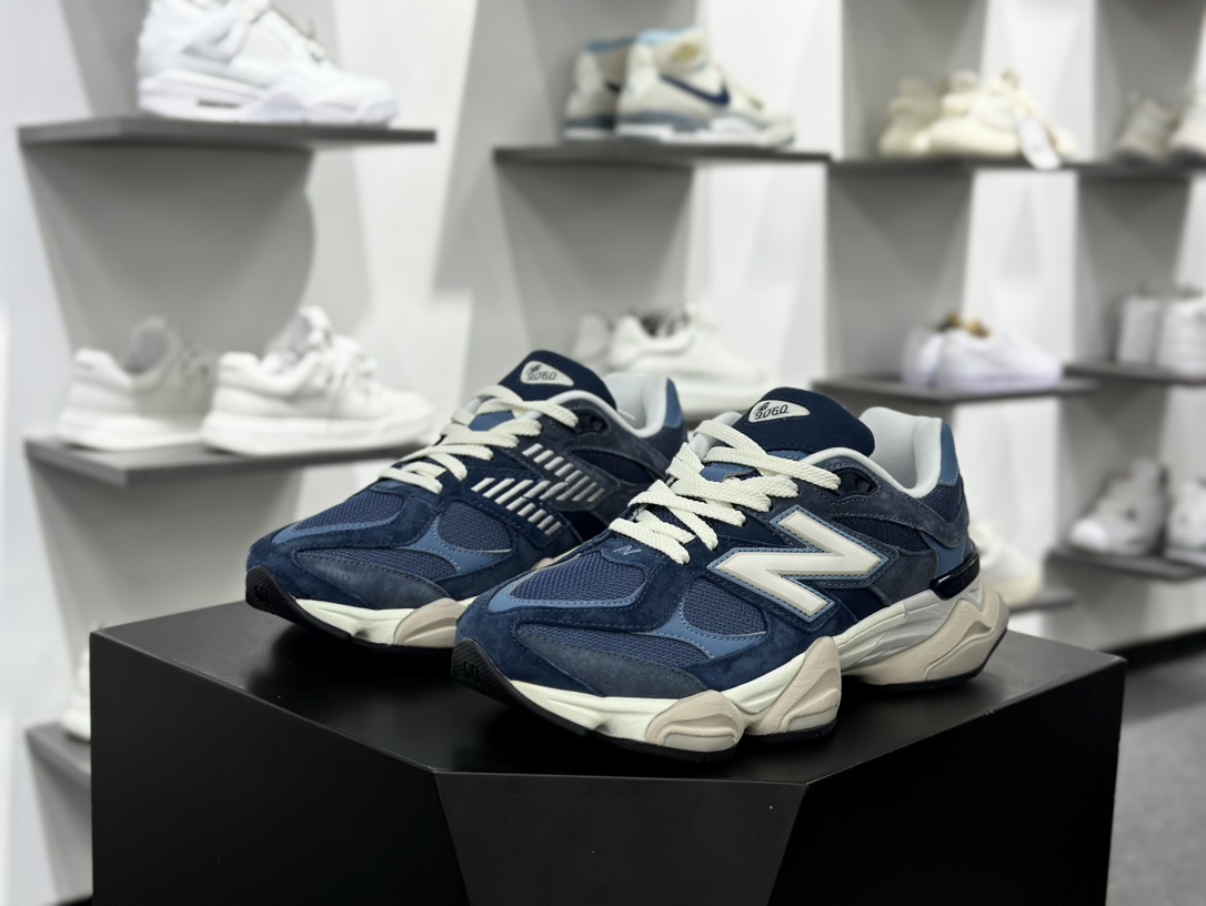 新百伦New Balance 9060”Vintage Indigo”系列复古跑步鞋“做旧靛蓝”U9060EEF