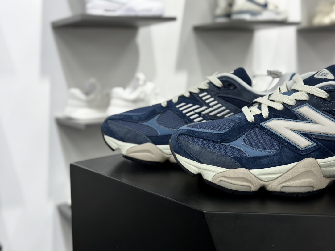 新百伦New Balance 9060”Vintage Indigo”系列复古跑步鞋“做旧靛蓝”U9060EEF