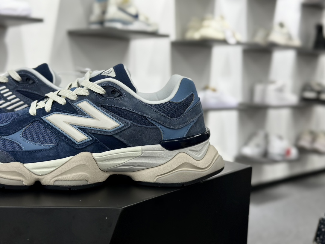 新百伦New Balance 9060”Vintage Indigo”系列复古跑步鞋“做旧靛蓝”U9060EEF