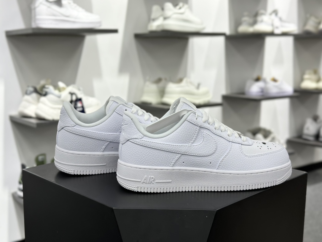 耐克Nike Air Force 1’07 Low”Jason Mask”空军一号板鞋“皮革白杰森面具”IB4025-100