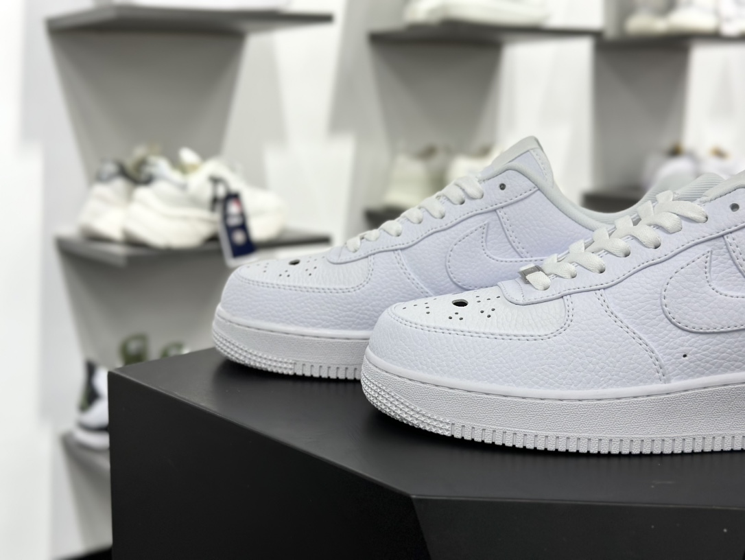 耐克Nike Air Force 1’07 Low”Jason Mask”空军一号板鞋“皮革白杰森面具”IB4025-100