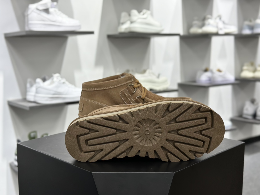 UGG Hayden UGG Moc 海登系列矮帮百搭百搭工装机车休闲马丁短靴“可可棕加绒”1158276-CHE