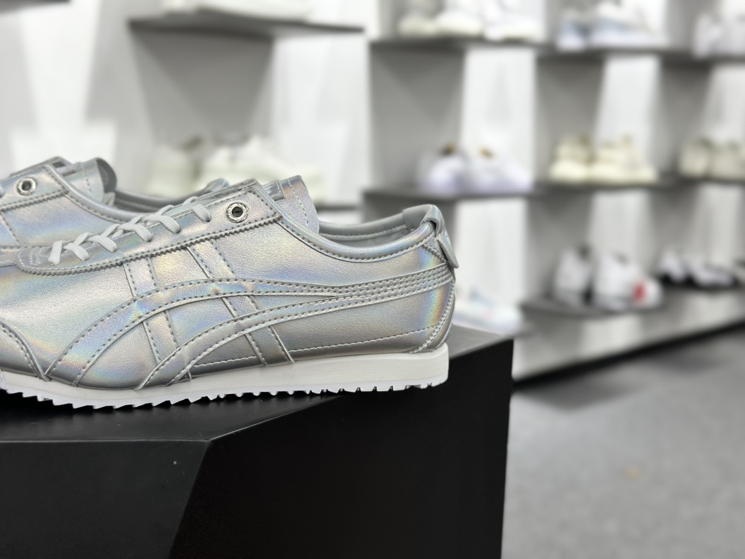 鬼塚虎/Onitsuka Tiger Mexico 66 SD 墨西哥升级版系列低帮慢跑鞋“全息彩虹镭射银”1183C196-020