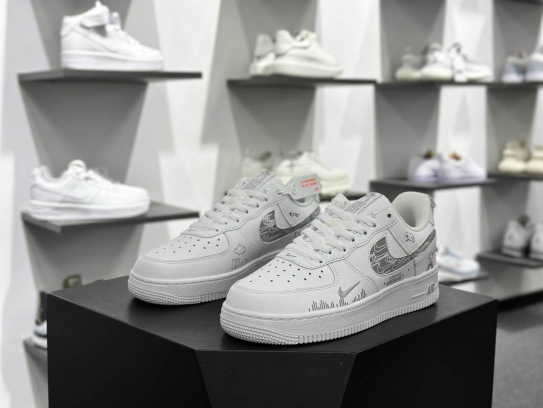 独家实拍Nike Air Force 1 Low “Mosaic” “马赛克”空军一号低帮休闲运动板鞋 FB8971-030