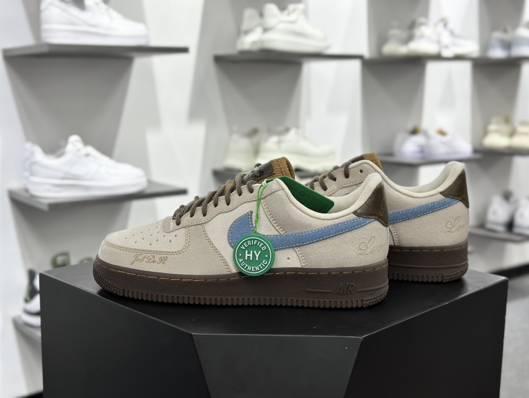 Nike Air Force 1 Low 棕白蓝 HQ3458-142