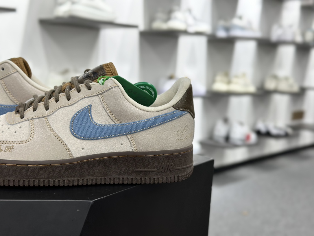 Nike Air Force 1 Low 棕白蓝 HQ3458-142