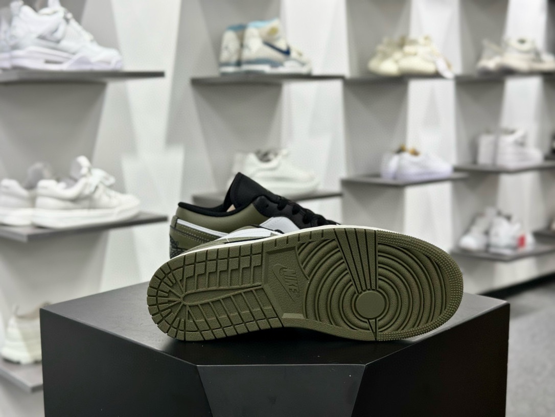 耐克Nike Air Jordan 1 Low”Midnight Navy Grey White”AJ1乔丹一代低帮篮球鞋“皮革海军蓝白灰” 553558-092