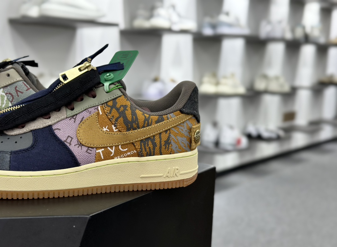 Nike Air Force 1 Low 07 x Travis Scott Cactus Jack TS 拼接黄 CN2405-900