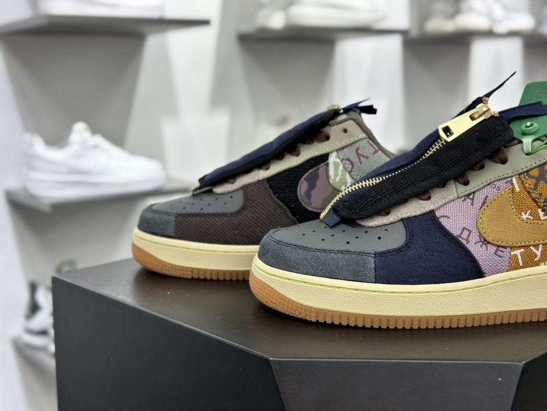 Nike Air Force 1 Low 07 x Travis Scott Cactus Jack TS 拼接黄 CN2405-900