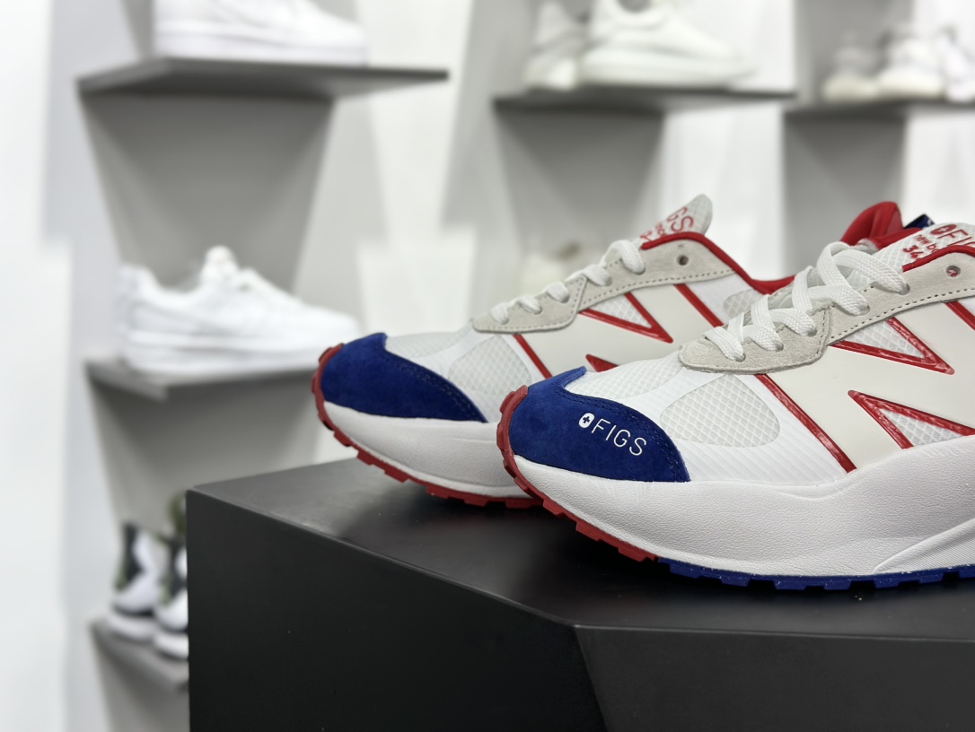 NB新百伦New Balance 3447系列低帮复古老爹风休闲运动慢跑鞋“联名白宝蓝红” U3447LA