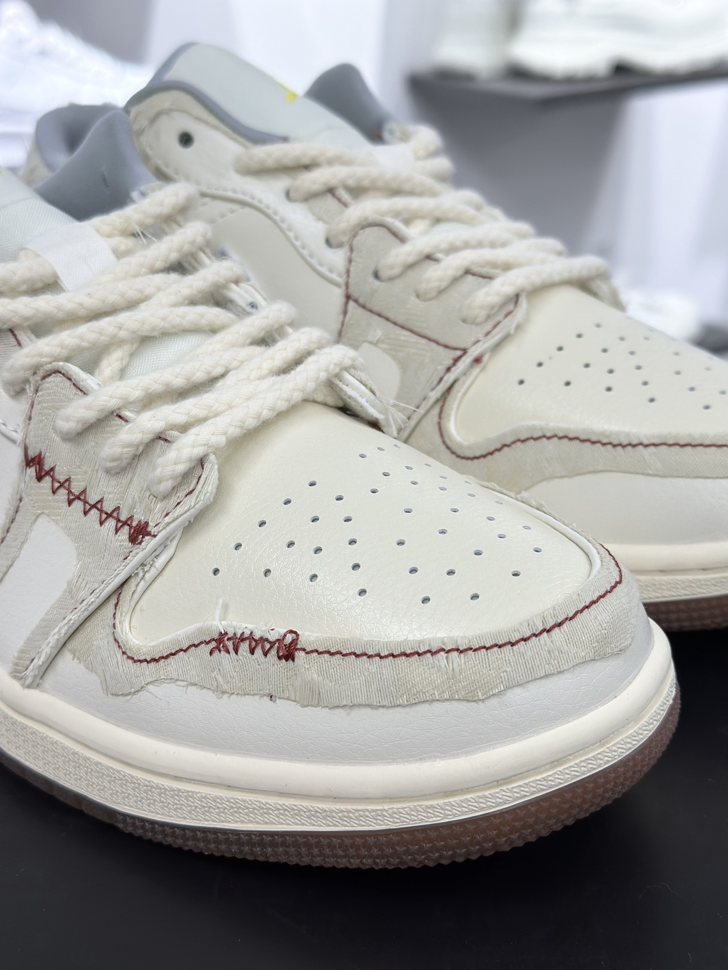 Air Jordan 1 Retro Low 熊猫恶作剧 引线牵梦 连理枝 米蓝 FZ5046-041