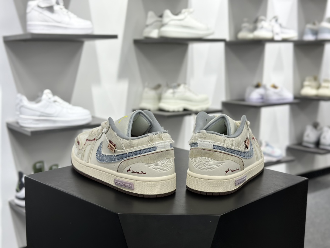 Air Jordan 1 Retro Low 熊猫恶作剧 引线牵梦 连理枝 米蓝 FZ5046-041