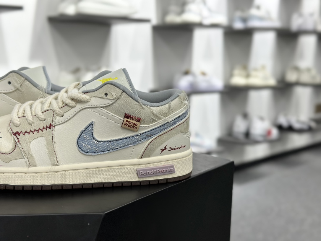 Air Jordan 1 Retro Low 熊猫恶作剧 引线牵梦 连理枝 米蓝 FZ5046-041