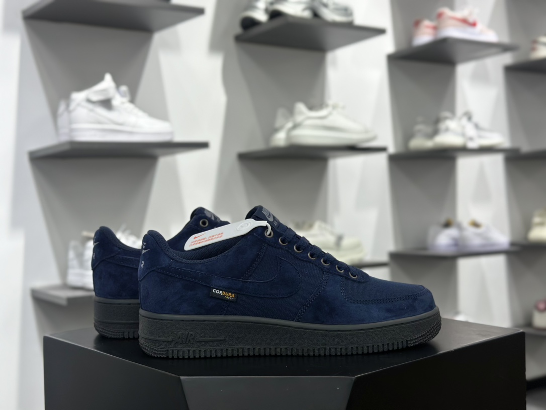 最强Nike Air Force 1 黑蓝色  HQ3822-400