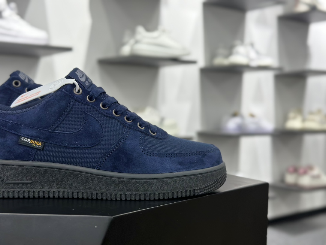 最强Nike Air Force 1 黑蓝色  HQ3822-400