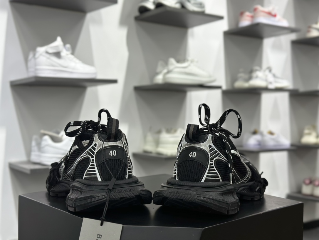 巴黎世家BALENCIAGA 3XL Extreme Lace Sneakers 3+系列低帮百搭休闲慢跑鞋778697 W3XLL 0621