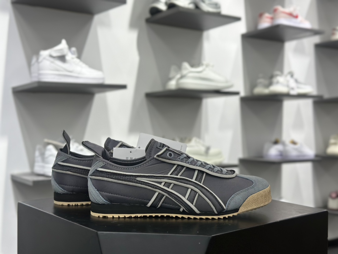 鬼塚虎/Onitsuka Tiger Mexico 66 SD 墨西哥低帮复古经典虎爪百搭休闲皮革慢跑鞋