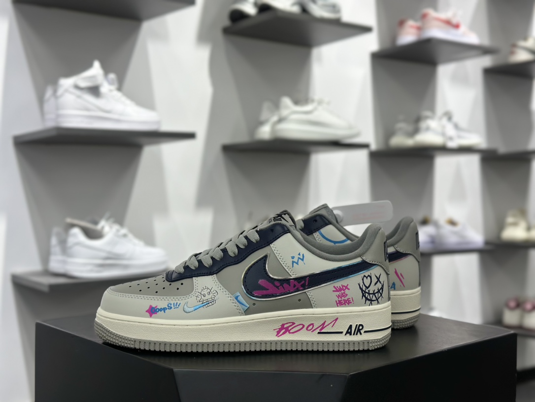 K Nk Air Force 1'07 Low ”Jinkesi” 英雄联盟系列 金克丝 空军一号定制低帮秋冬休闲板鞋 XL2321-222