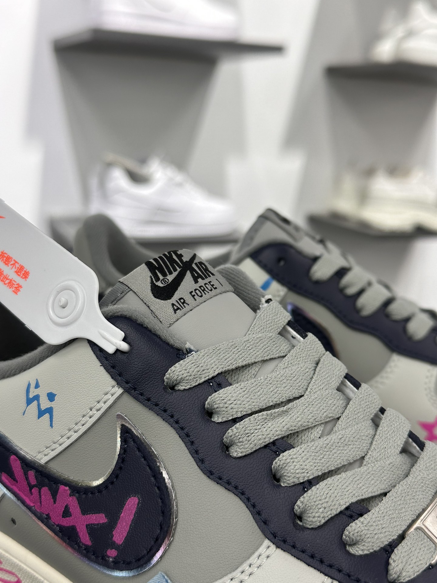 K Nk Air Force 1'07 Low ”Jinkesi” 英雄联盟系列 金克丝 空军一号定制低帮秋冬休闲板鞋 XL2321-222