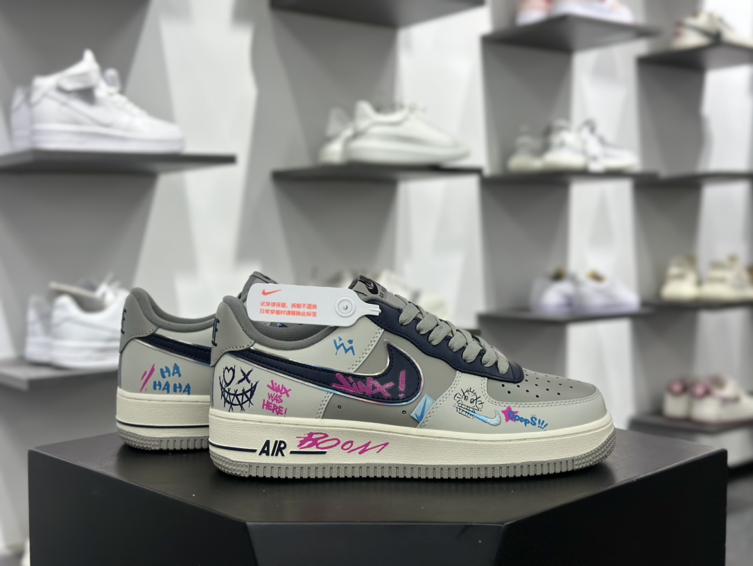 K Nk Air Force 1'07 Low ”Jinkesi” 英雄联盟系列 金克丝 空军一号定制低帮秋冬休闲板鞋 XL2321-222