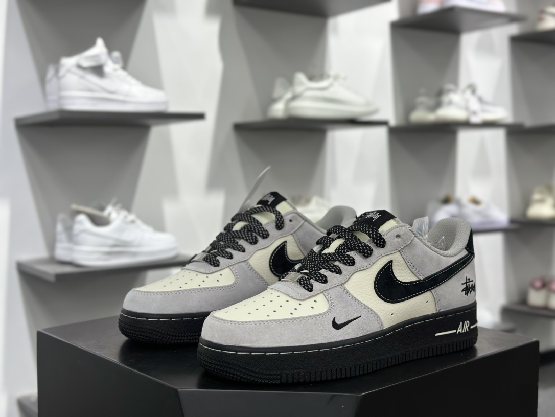 Nike Air Force 1 Low 07 x Stussy 灰黑小钩满天星 XZ6188-195