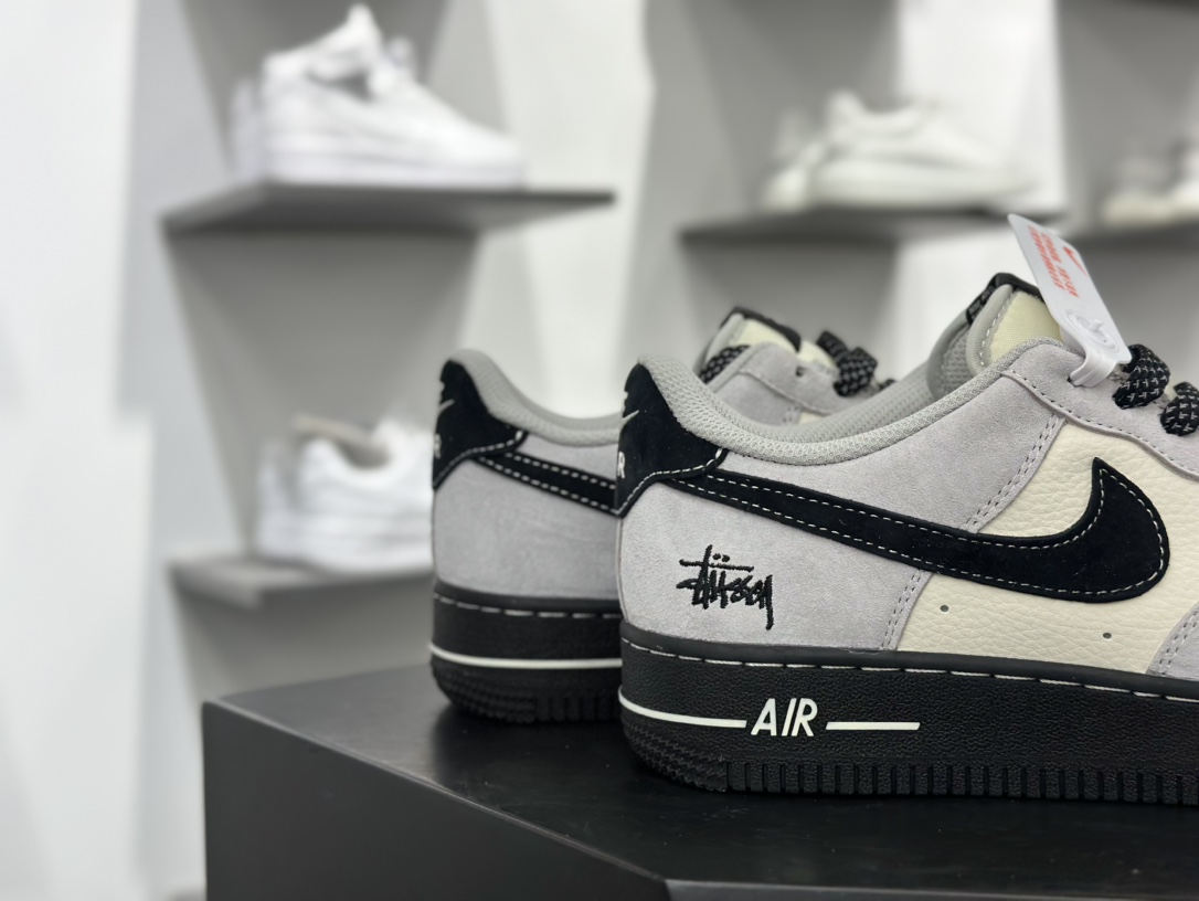 Nike Air Force 1 Low 07 x Stussy 灰黑小钩满天星 XZ6188-195