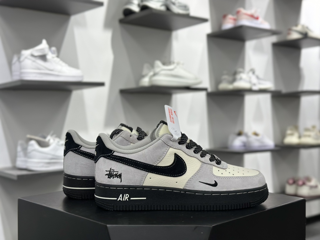 Nike Air Force 1 Low 07 x Stussy 灰黑小钩满天星 XZ6188-195
