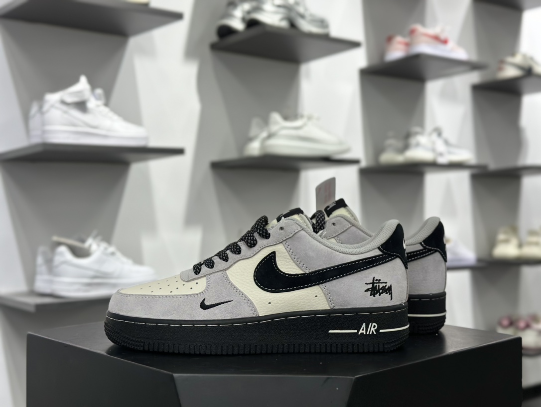 Nike Air Force 1 Low 07 x Stussy 灰黑小钩满天星 XZ6188-195