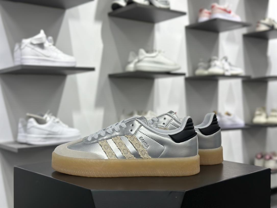 Adidas三叶草SAMBA VALENTNE 厚底休闲板鞋   IG5744