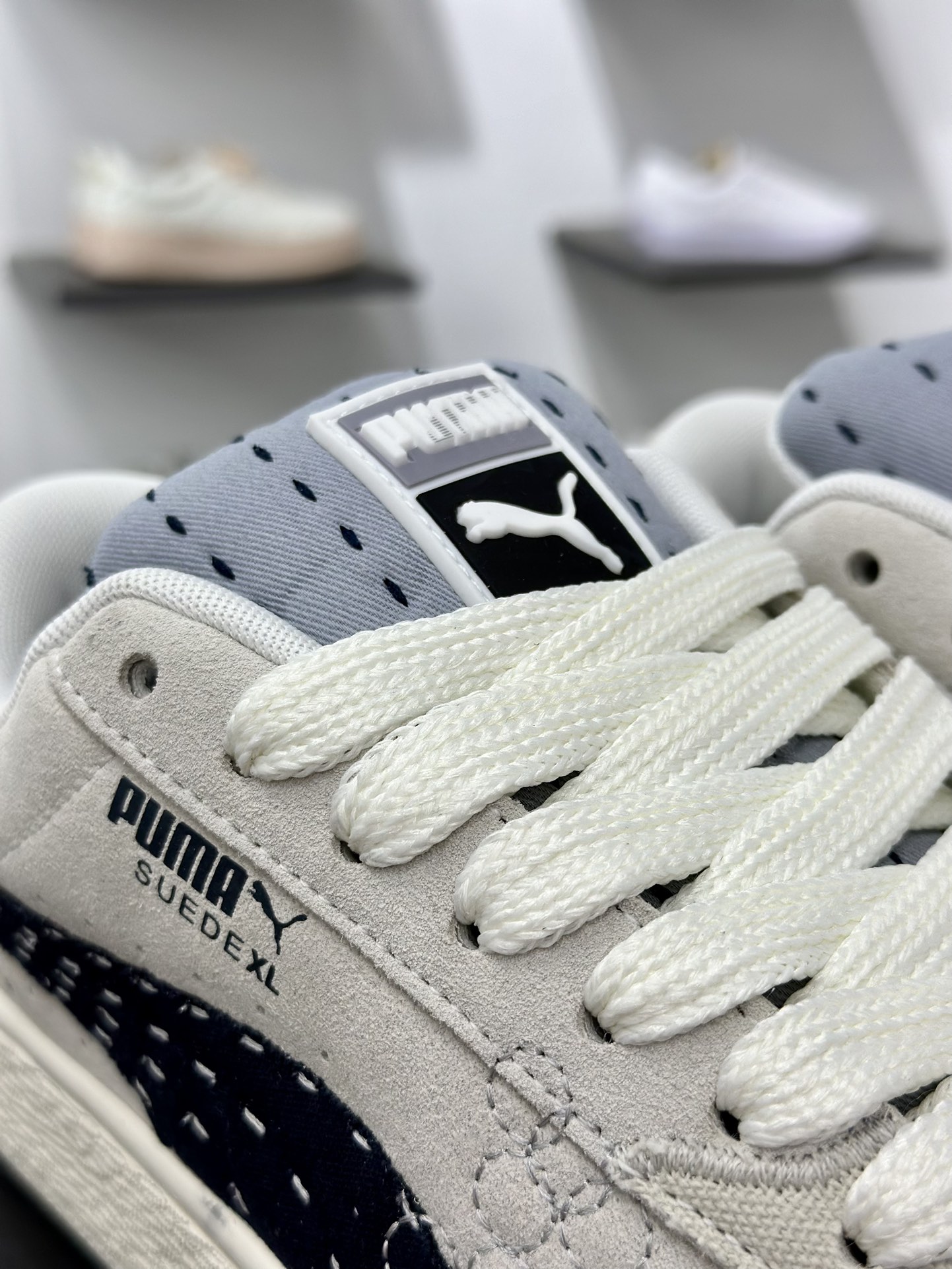 彪马Puma Suede NU Skate”TaupWhite”滑冰系列经典百搭明星休闲运动板鞋“麂皮灰”395777-02
